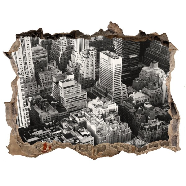 Nálepka fototapeta 3D výhled Pohled na městskou džungli