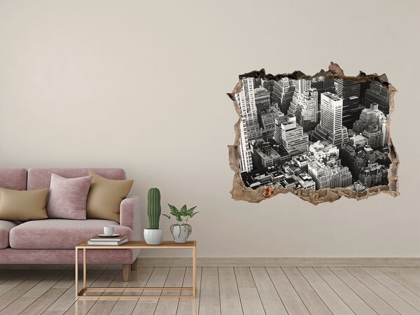 Nálepka fototapeta 3D výhled Pohled na městskou džungli