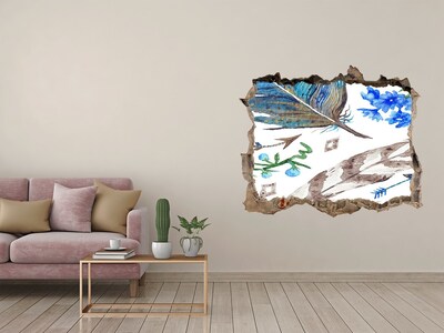 Díra 3D foto tapeta nálepka Tajemná oáza v džungli