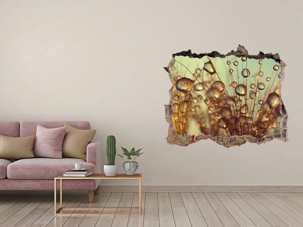 Samolepící díra na stěnu Kapky na jemné vlasy