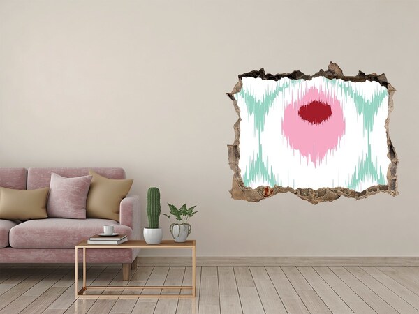 Fototapeta díra na zeď Zvuková iluze v betonu