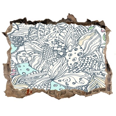 Fototapeta díra na zeď 3D Barevný svět přírody