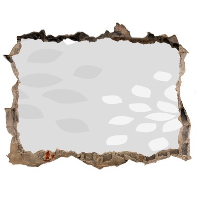 Fototapeta díra na zeď Zničená zeď s výhledem na vodu