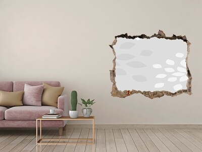 Fototapeta díra na zeď Zničená zeď s výhledem na vodu