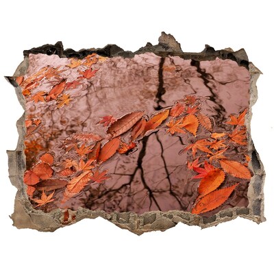 Fototapeta díra na zeď 3D Podzimní vodní hladina