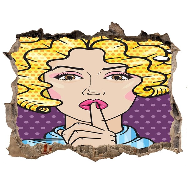 Fototapeta díra na zeď Žena s tajemným úsměvem