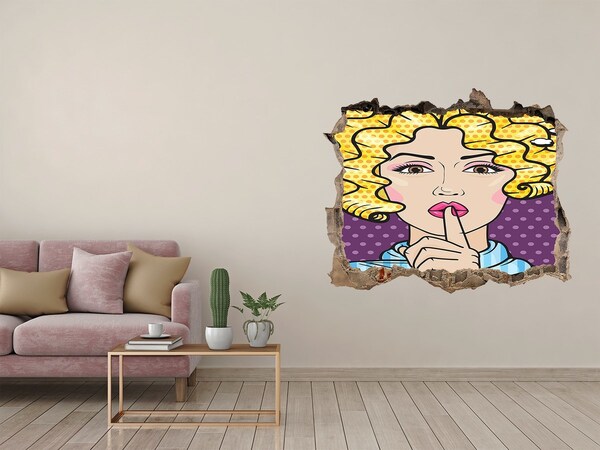 Fototapeta díra na zeď Žena s tajemným úsměvem