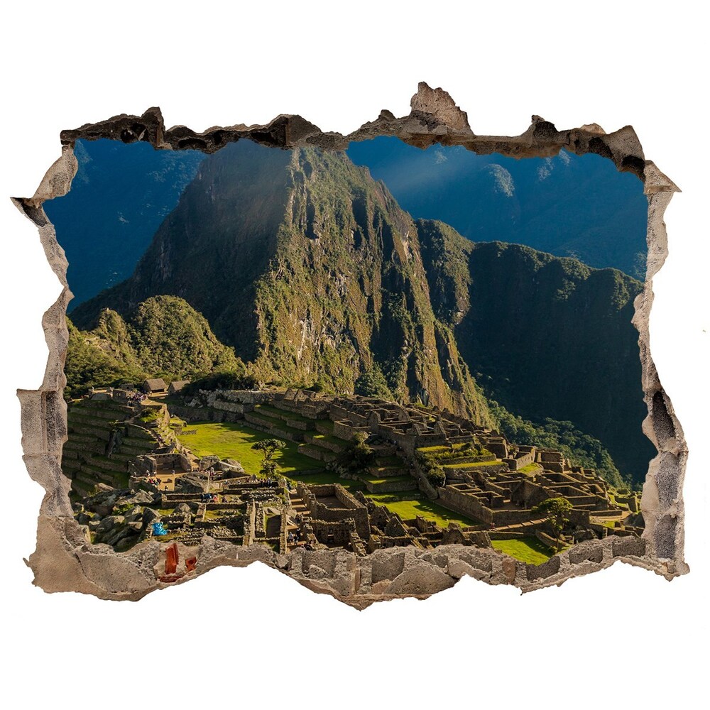 Samolepící díra na stěnu Machu Picchu