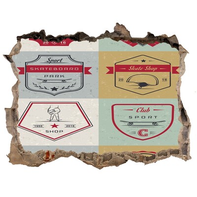 Fototapeta díra na zeď 3D Skatepark ve městě