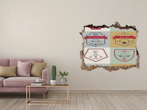 Fototapeta díra na zeď 3D Skatepark ve městě