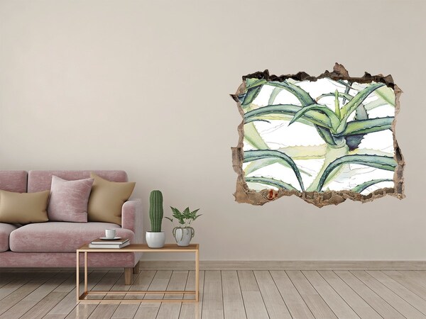 Fototapeta díra na zeď 3D Zelená oáza v betonu