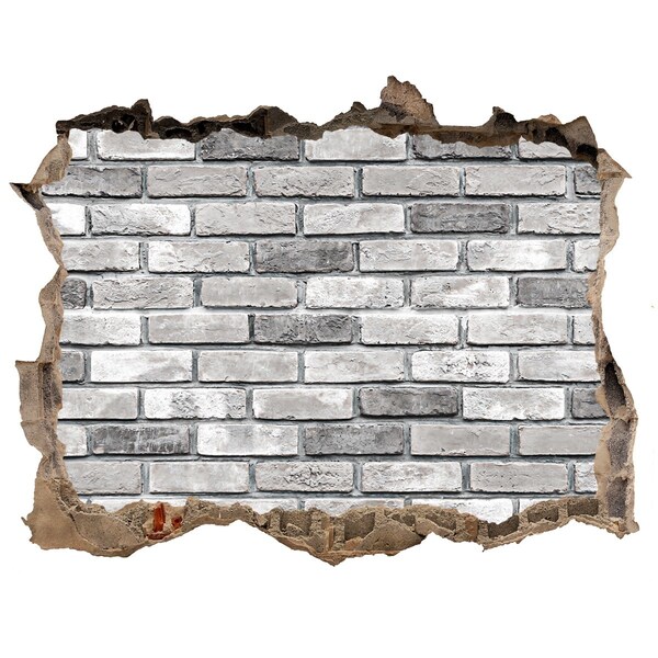 Nálepka fototapeta 3D na zeď Zničená cihlová zeď