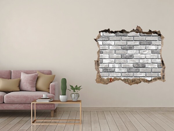 Nálepka fototapeta 3D na zeď Zničená cihlová zeď