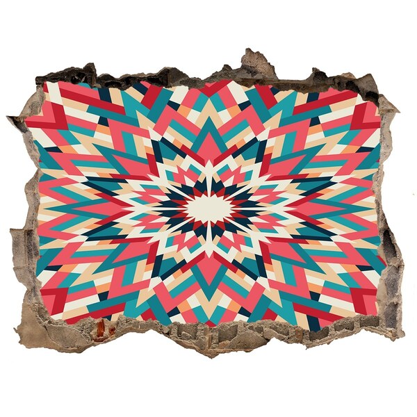 Nálepka fototapeta 3D výhled Geometrie v díře