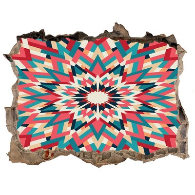 Nálepka fototapeta 3D výhled Geometrie v díře