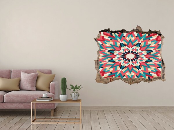 Nálepka fototapeta 3D výhled Geometrie v díře