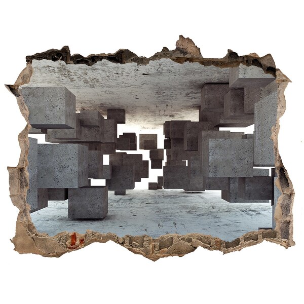 Samolepící nálepka beton Transparentní prostor v surrealistickém stylu