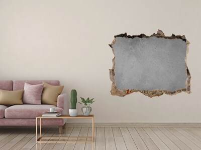 Díra 3D fototapeta nálepka Popraskaná zeď s výhledem na beton