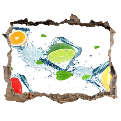 Fototapeta díra na zeď Osvěžující koktejl v letním prostředí