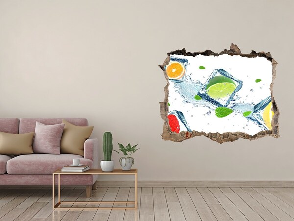 Fototapeta díra na zeď Osvěžující koktejl v letním prostředí