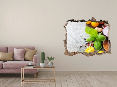 Nálepka 3D díra samolepící Kuchyňské inspirace zpoza zdi