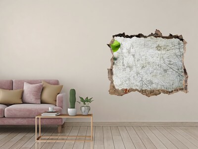 Fotoobraz díra na stěnu Zničená zeď s výhledem na oblohu