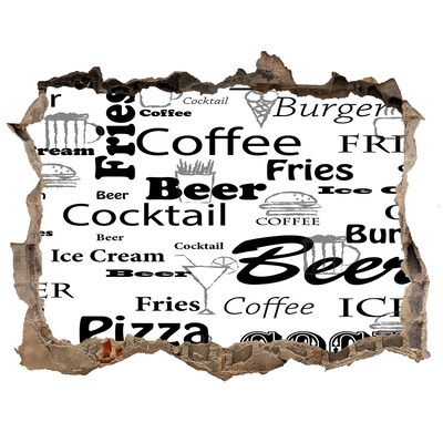 Samolepící díra na stěnu Kulinářský chaos