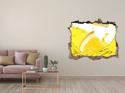 Fototapeta díra na zeď Plátky citronu