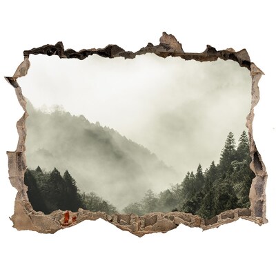 Samolepící nálepka Mlha nad lesem