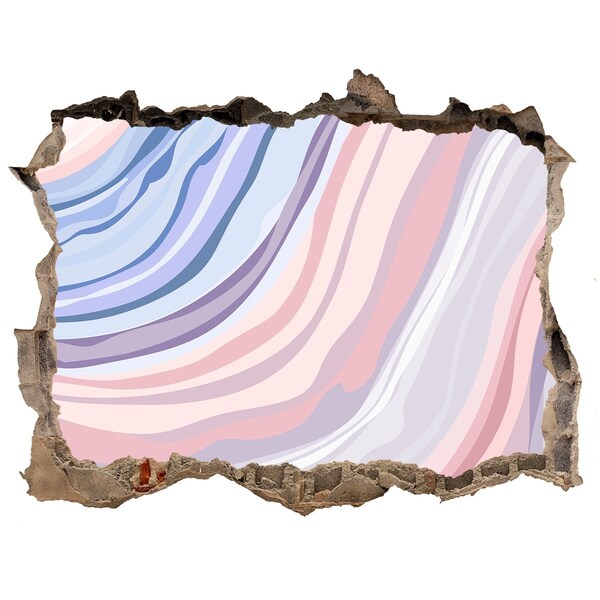 Fototapeta díra na zeď Barevná díra ve zdi