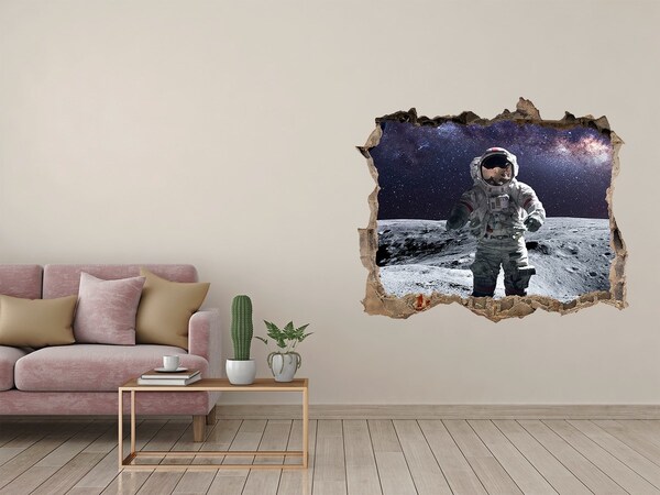 Fototapeta díra na zeď Astronaut na Měsíci