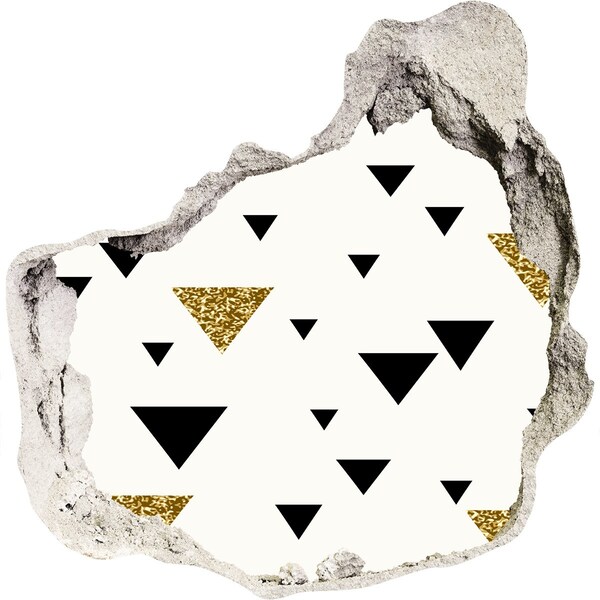 Fototapeta díra na zeď Moderní design s trojúhelníky