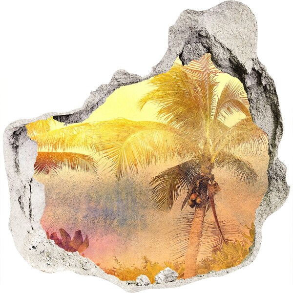 Fototapeta díra na zeď Tropická oáza za zdí