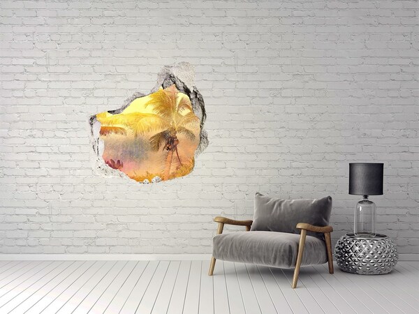 Fototapeta díra na zeď Tropická oáza za zdí