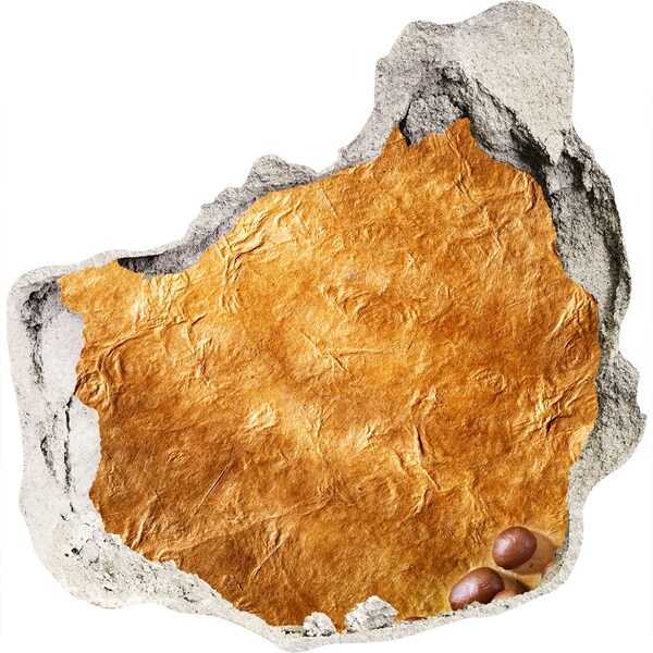 Nálepka 3D díra samolepící Zlatá díra ve zdi