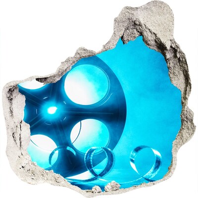 Samolepící díra na stěnu Kino v akci