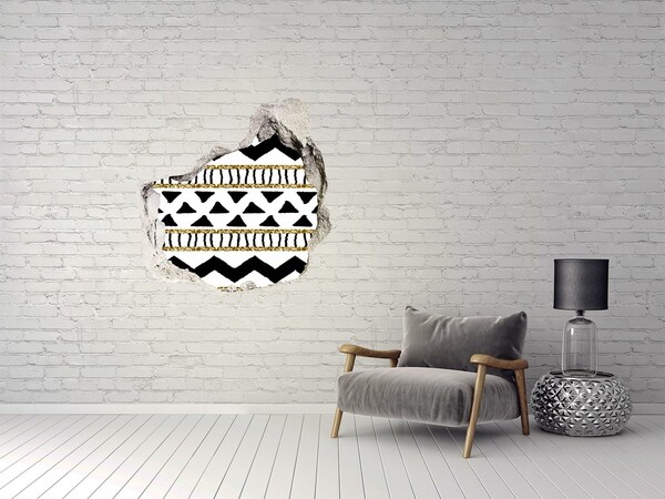 Fototapeta díra na zeď Stylizovaný otvor ve zdi