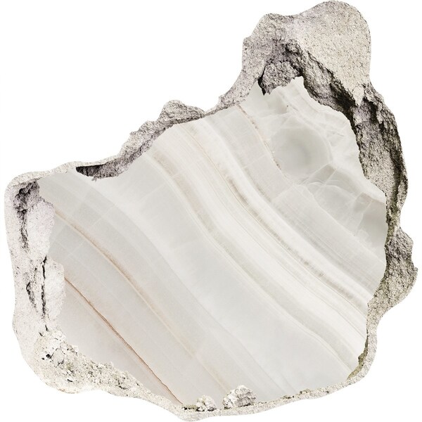 Díra 3D foto tapeta Kamenná prasklina s alabastrem