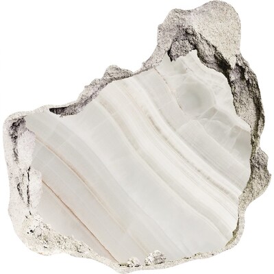 Díra 3D foto tapeta Kamenná prasklina s alabastrem