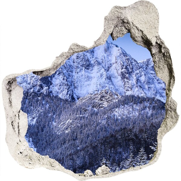 Fototapeta díra na zeď Horská krajina v zimní krajině