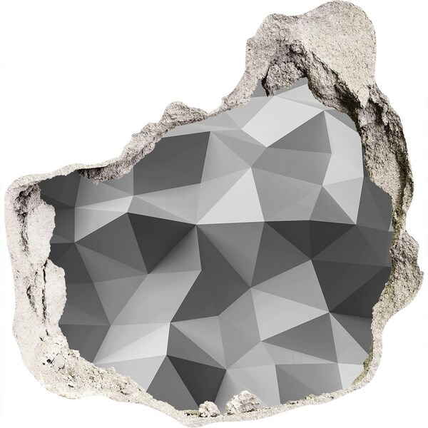 Díra 3D foto tapeta Geometrický otvor ve zdi