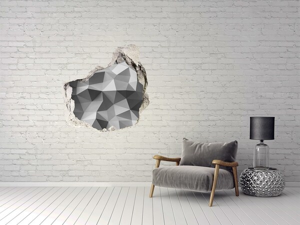 Díra 3D foto tapeta Abstrakce trojúhelníky