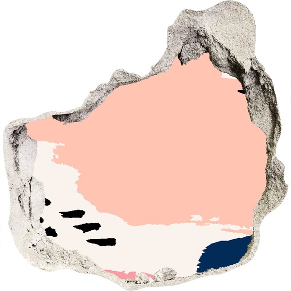 Fototapeta díra na zeď Zničená zeď s výhledem na pláž