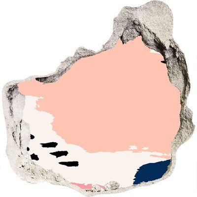 Fototapeta díra na zeď Zničená zeď s výhledem na pláž