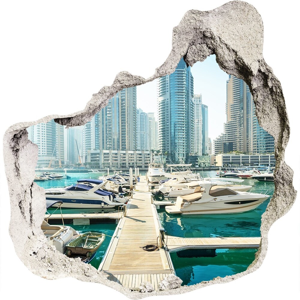 Fototapeta díra na zeď Marina Dubaj