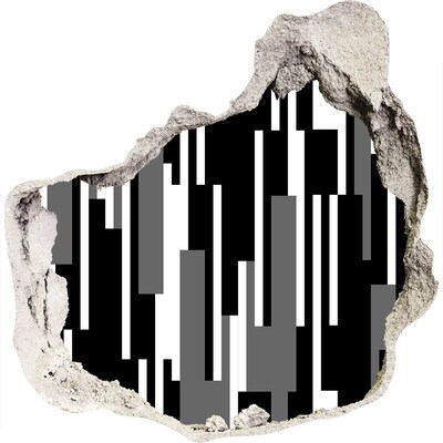 Fototapeta díra na zeď Moderní umění na zdi