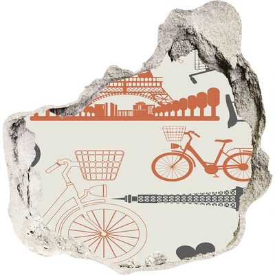 Fototapeta díra na zeď Paříž v detailu