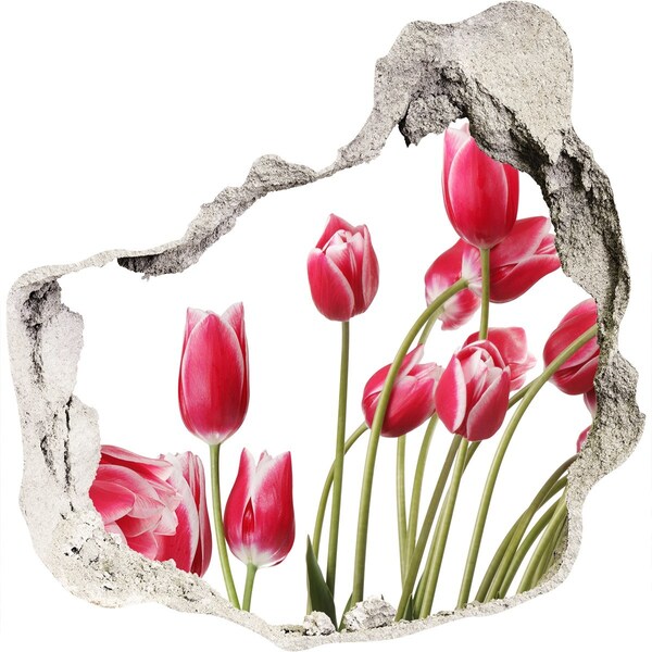 Samolepící nálepka Červené tulipány