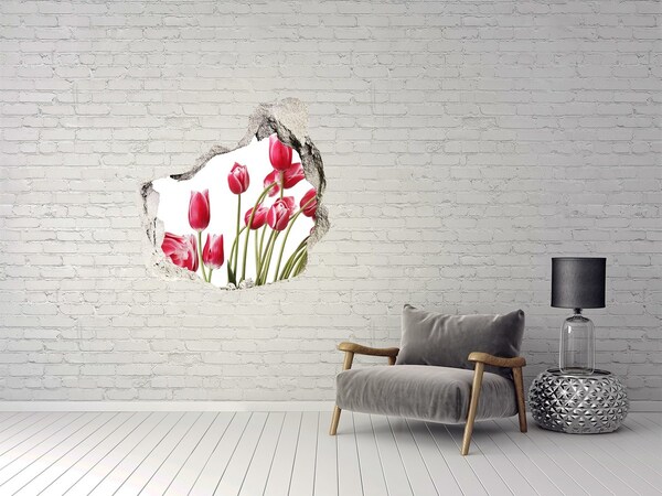 Samolepící nálepka Červené tulipány