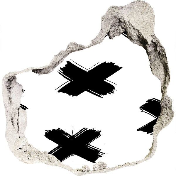 Fototapeta díra na zeď Stylová díra ve zdi